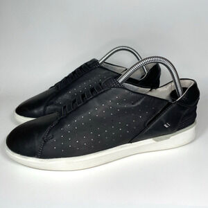 Kizik Miami Leather Casual Shoes Womens Size 9.5 Black Hands Free Sneakers